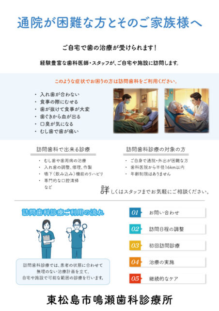 通院が困難な方とそのご家族様へ